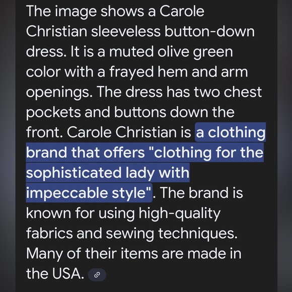 Carole Christian Design Frayed Fringe Dress - Picture 13 of 13